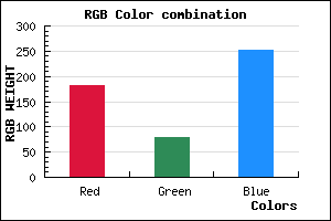 rgb background color #B54EFC mixer
