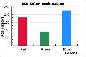 rgb background color #B55AE0 mixer