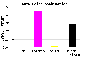 #B664B4 color CMYK mixer