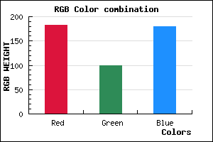 rgb background color #B664B4 mixer