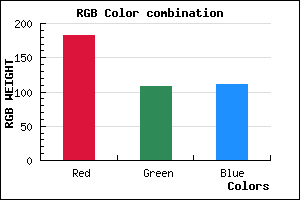 rgb background color #B66C6F mixer
