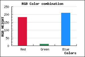 rgb background color #B60BD1 mixer