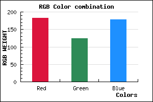 rgb background color #B67CB2 mixer