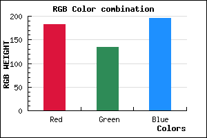 rgb background color #B687C3 mixer
