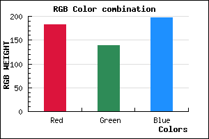 rgb background color #B68BC5 mixer