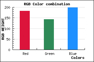 rgb background color #B68FC7 mixer