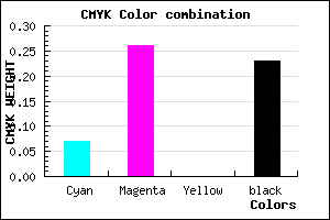 #B692C4 color CMYK mixer