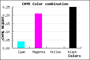 #B696BE color CMYK mixer