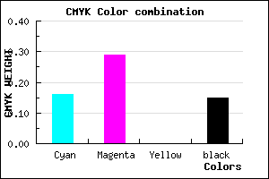 #B69AD8 color CMYK mixer