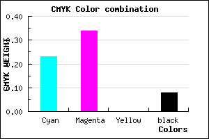 #B69BEB color CMYK mixer