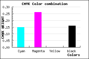 #B69DD5 color CMYK mixer