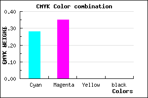 #B6A4FE color CMYK mixer