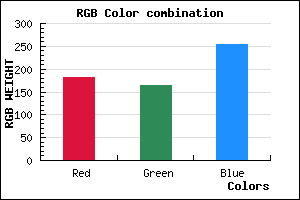 rgb background color #B6A4FE mixer