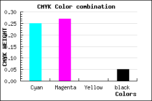 #B6B0F2 color CMYK mixer