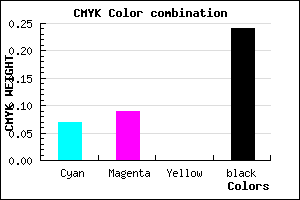 #B6B1C3 color CMYK mixer