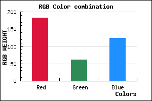 rgb background color #B63E7C mixer