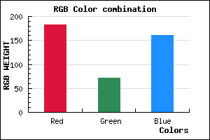 rgb background color #B647A1 mixer