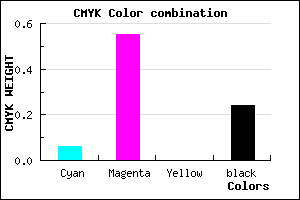 #B657C1 color CMYK mixer