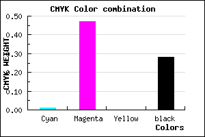 #B661B7 color CMYK mixer