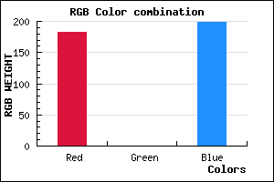 rgb background color #B700C7 mixer