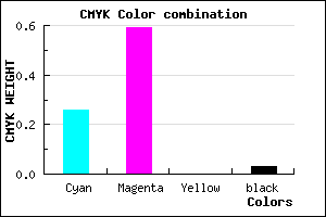 #B765F8 color CMYK mixer