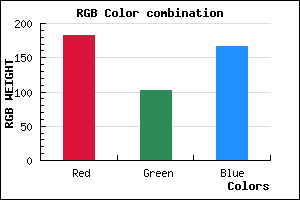 rgb background color #B766A6 mixer