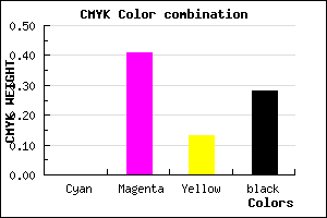 #B76CA0 color CMYK mixer