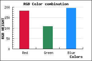rgb background color #B76CC3 mixer