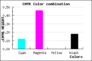 #B771D1 color CMYK mixer