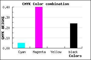 #B773C1 color CMYK mixer