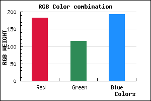 rgb background color #B773C1 mixer