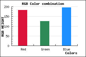rgb background color #B77EC3 mixer