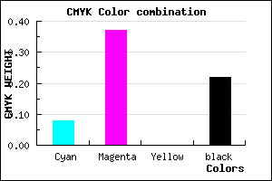 #B77EC7 color CMYK mixer