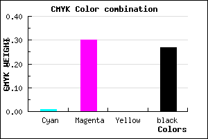 #B782B9 color CMYK mixer