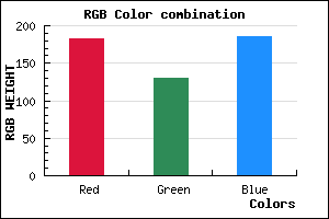 rgb background color #B782B9 mixer