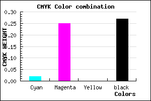 #B78DBB color CMYK mixer