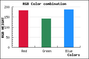 rgb background color #B78DBB mixer