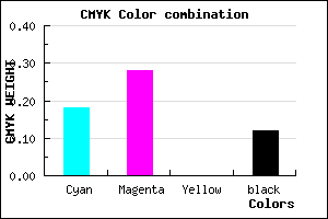 #B7A2E0 color CMYK mixer