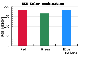 rgb background color #B7A5B5 mixer