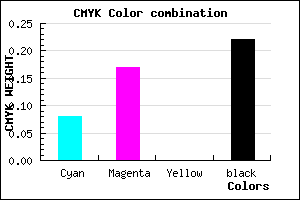 #B7A5C7 color CMYK mixer