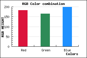 rgb background color #B7A5C7 mixer