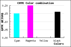 #B7ADD7 color CMYK mixer