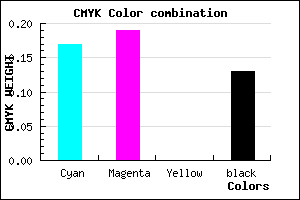 #B7B4DD color CMYK mixer