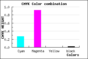 #B714FA color CMYK mixer
