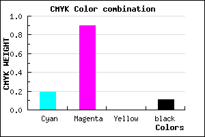 #B717E3 color CMYK mixer