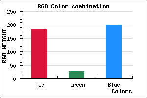 rgb background color #B71BC9 mixer
