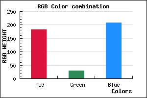 rgb background color #B71DD0 mixer