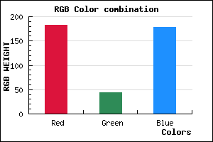 rgb background color #B72CB2 mixer