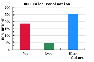 rgb background color #B72DFD mixer