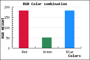 rgb background color #B733B6 mixer